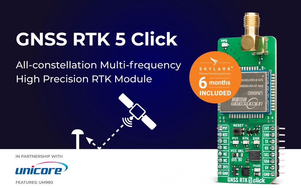 Mencapai navigasi dan kedudukan ketepatan tinggi dengan modul GNSS RTK multifrequency, UM980
